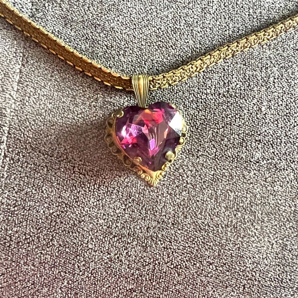 Purple Heart Necklace - Picture 1 of 6